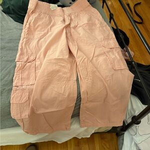 Aerie Pink Cargo Pants